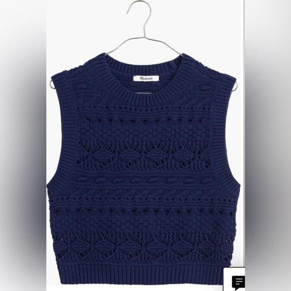 Madewell Jackets & Blazers - Madewell Open Stitch Sweater Vest